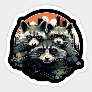 raccoons Sticker